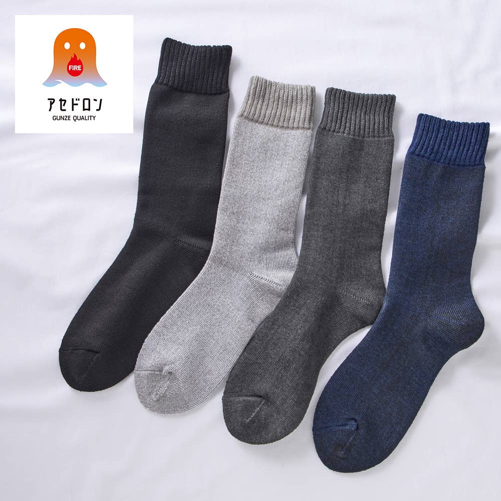 [Fire ASEDORON] 3-layer crew socks